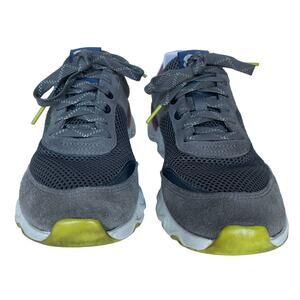 Women's SOREL Gray Kinetic Lite Lace-Up Mesh Comfort Athletic Outdoor Sneakers 9